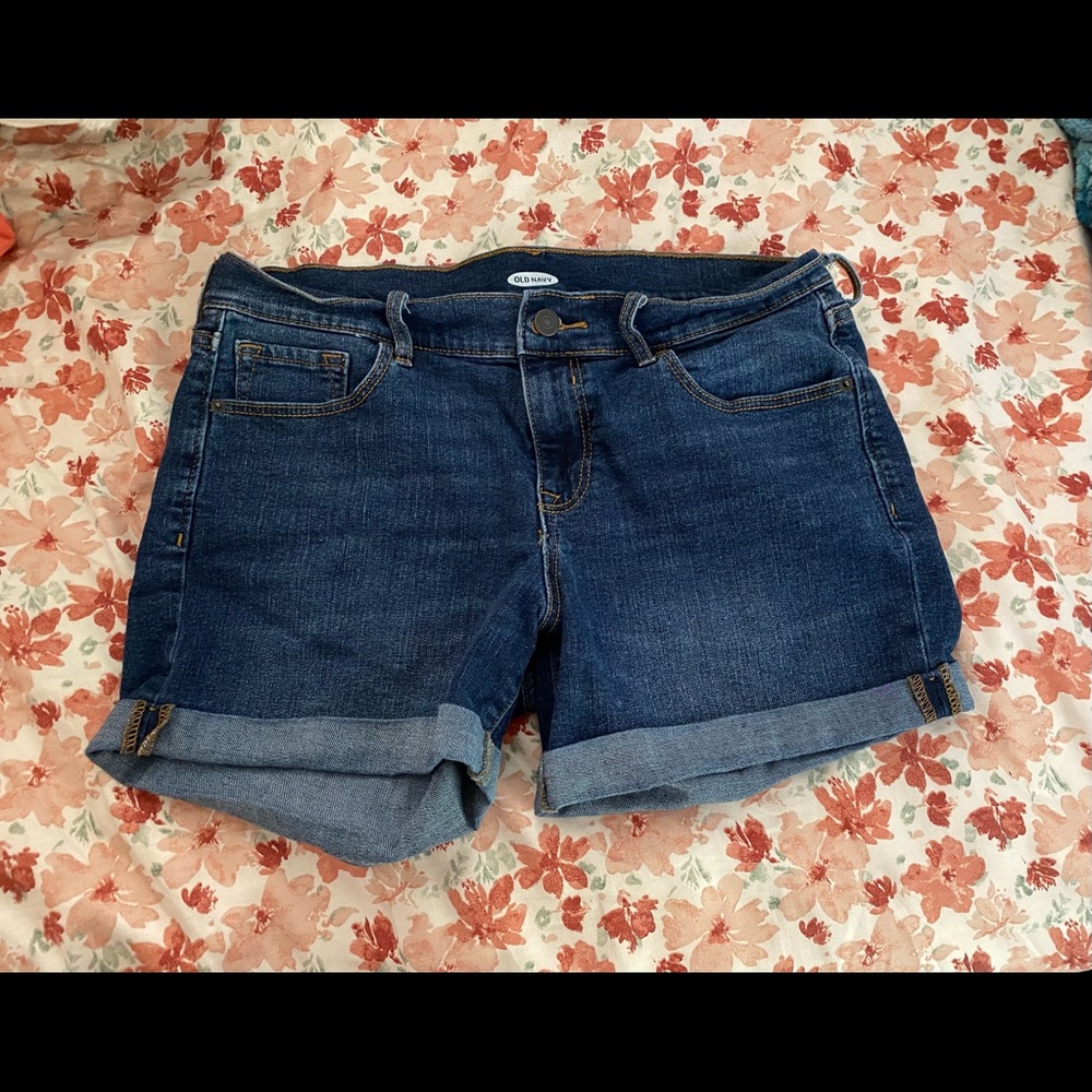 Old Navy Dark Blue Denim Jean Shorts
